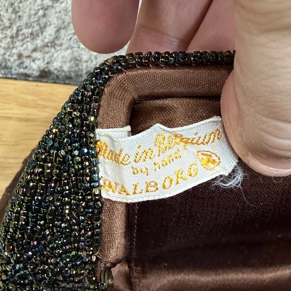 Antique Walborg Elegant Sparkling Beaded Hand Clutch made in Belgium - Picture 6 of 6